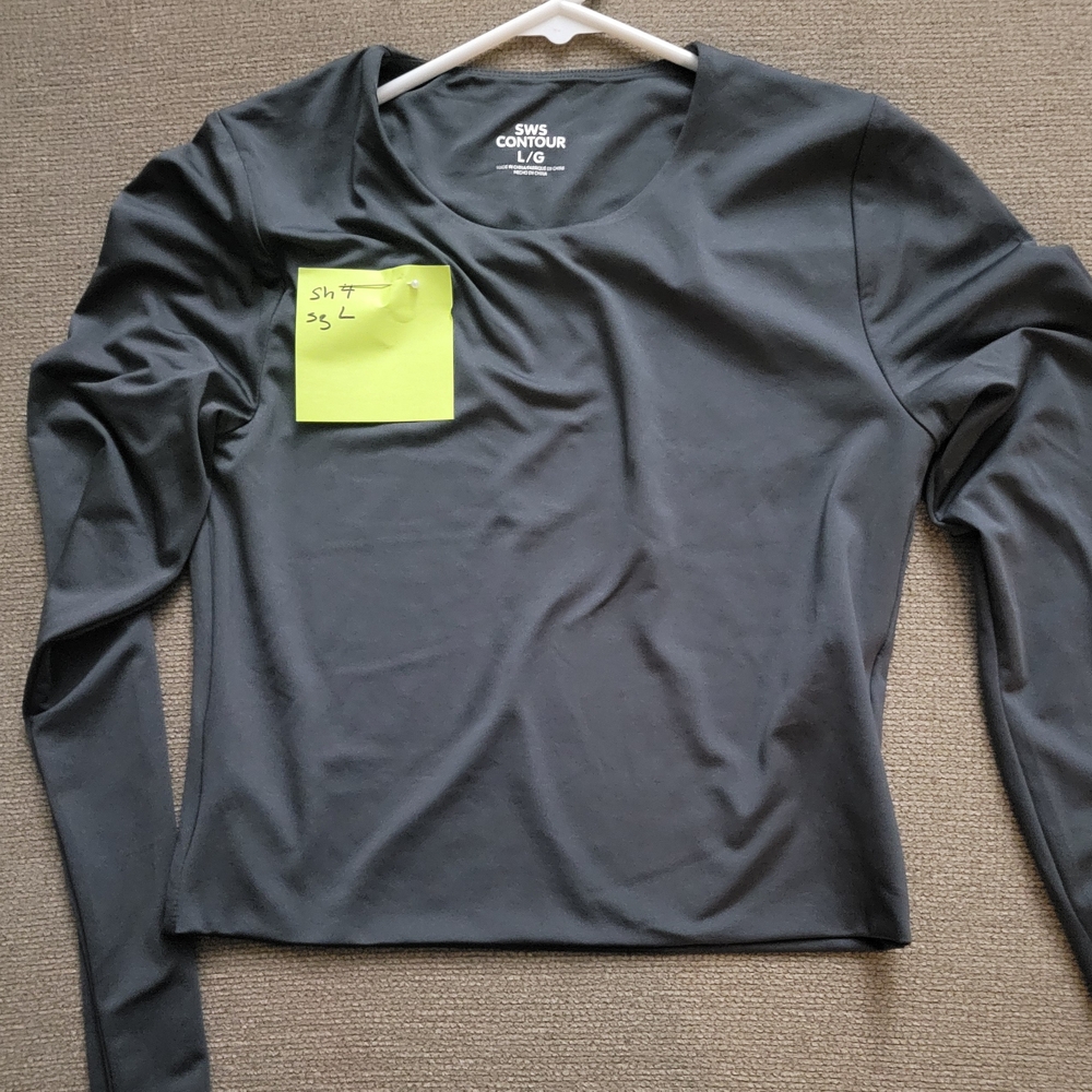 Sh4 Women's Charcoal Long Sleeve Top